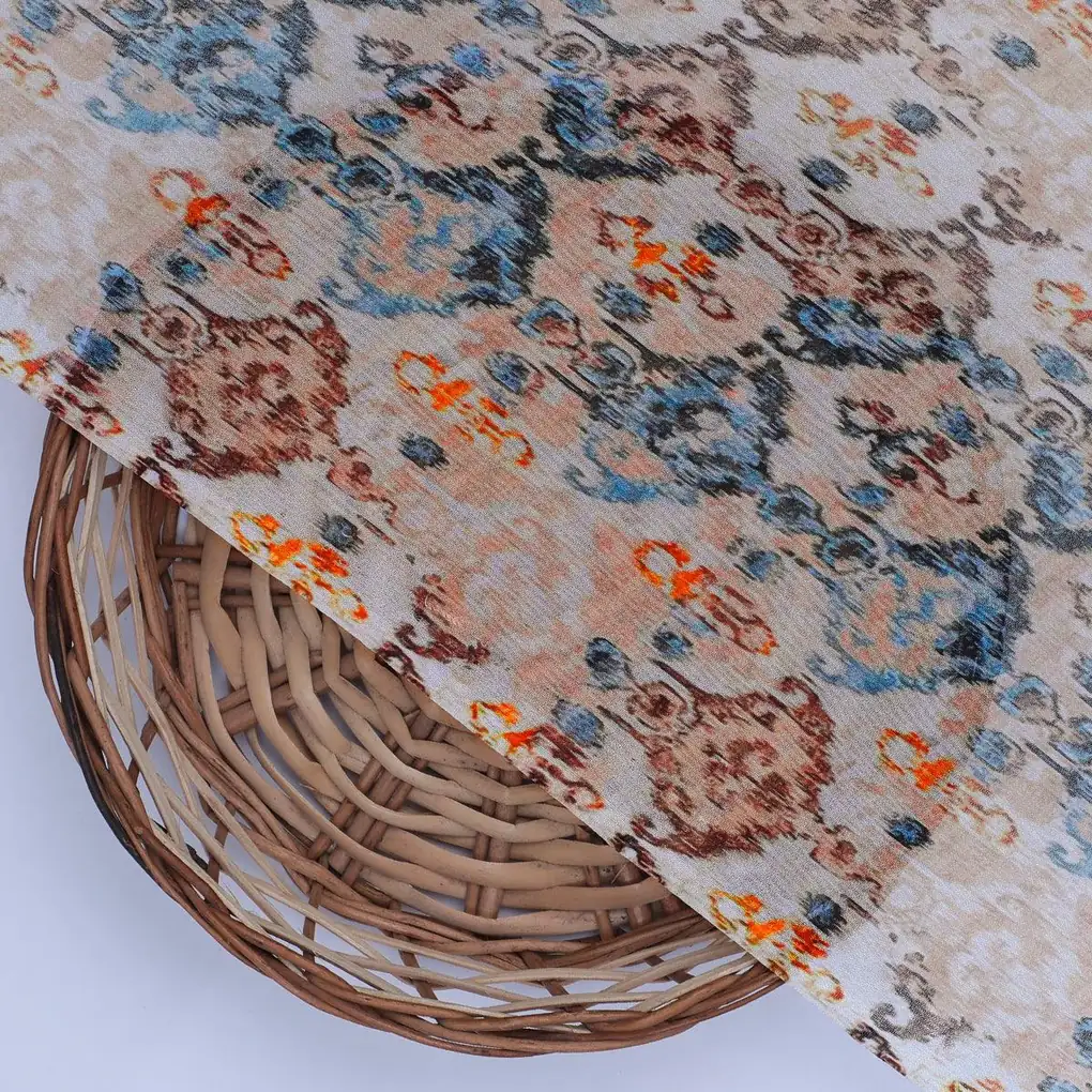 Old And Vintage Creative Digital Printed Fabric - Pure Georgette - Image 2