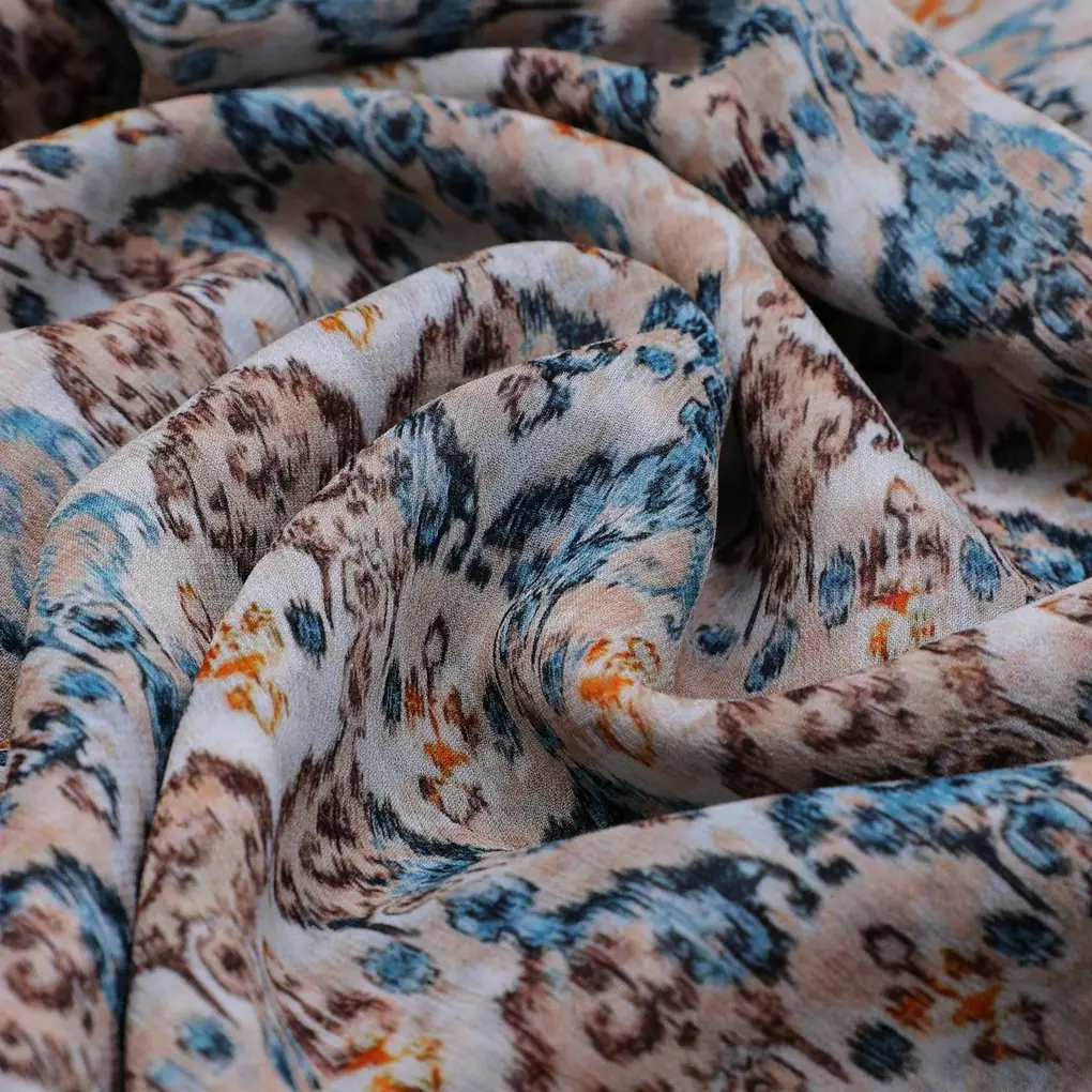 Old And Vintage Creative Digital Printed Fabric - Pure Georgette - Image 3