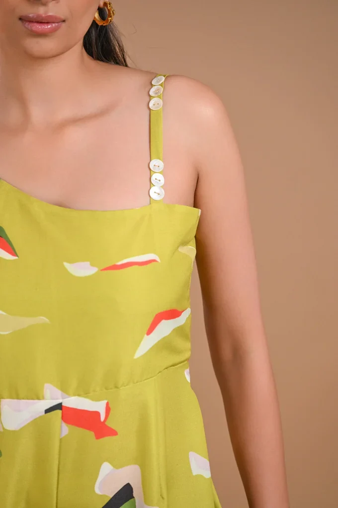 One Shoulder Printed Jumpsuit - Image 5