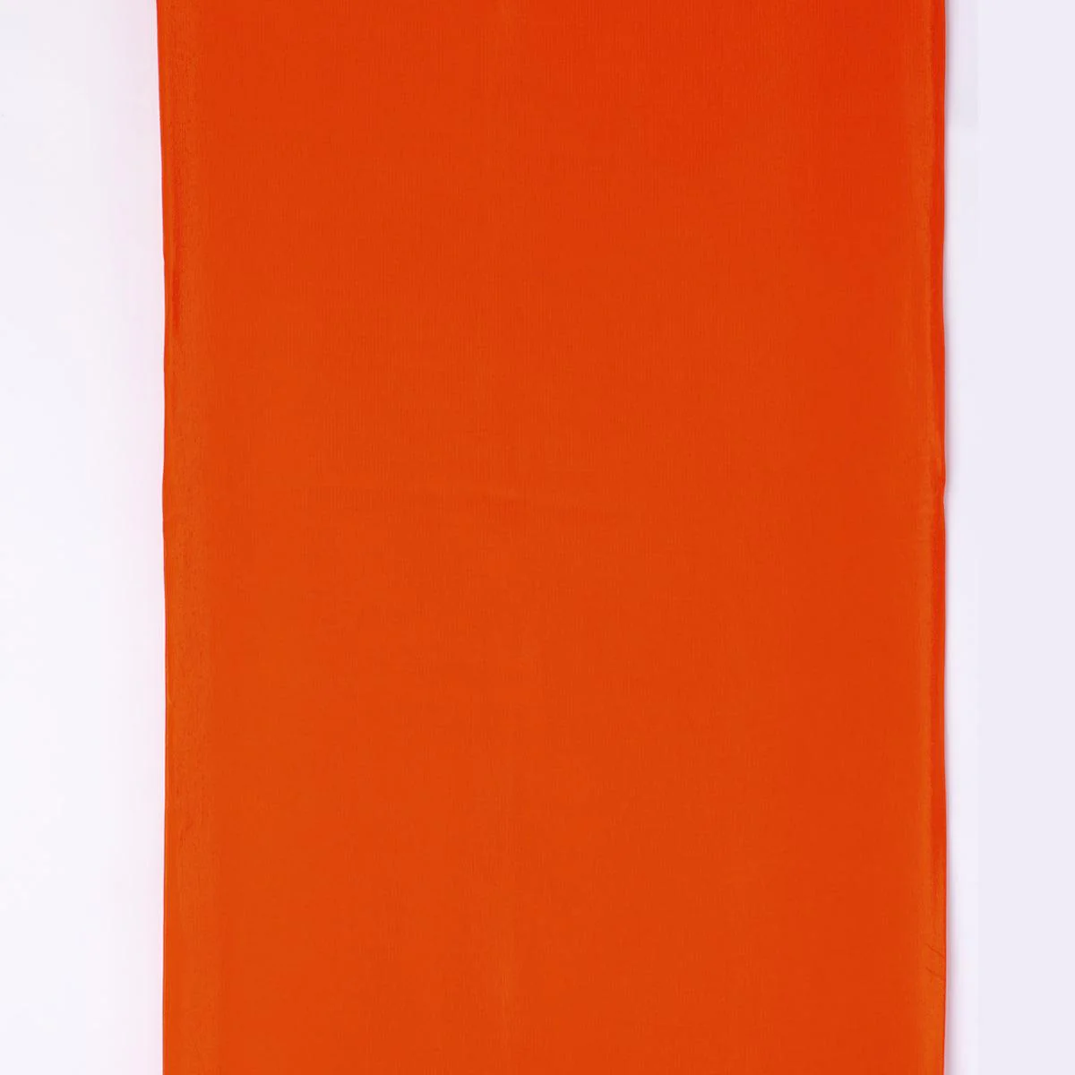 Orange Colour Natural Crepe Plain Dyed Fabric - Image 4