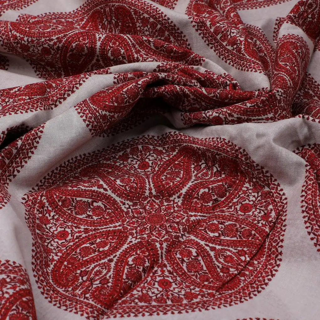 Oriental Paisley Patterns Digital Printed Fabric - Pure Cotton - Image 3