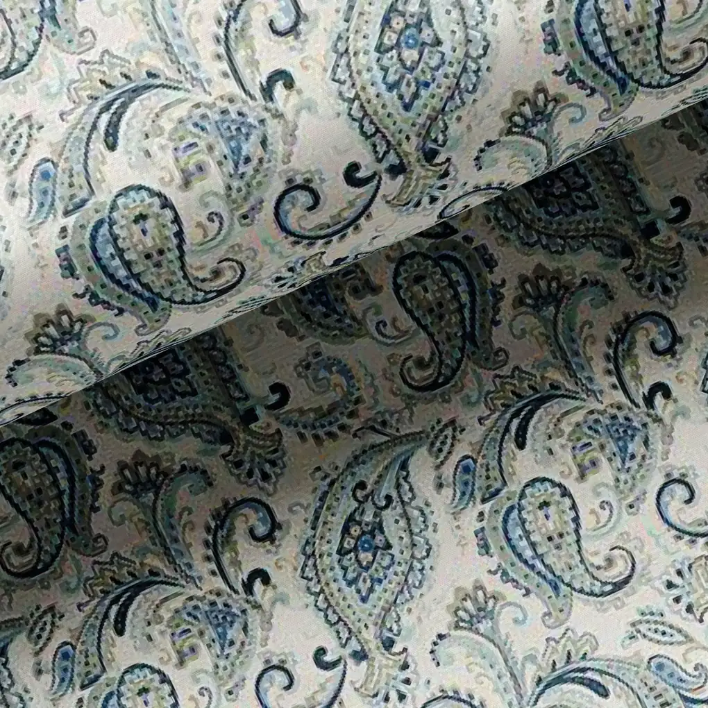 Paisley Seamless Design Digital Printed Fabric - Image 3