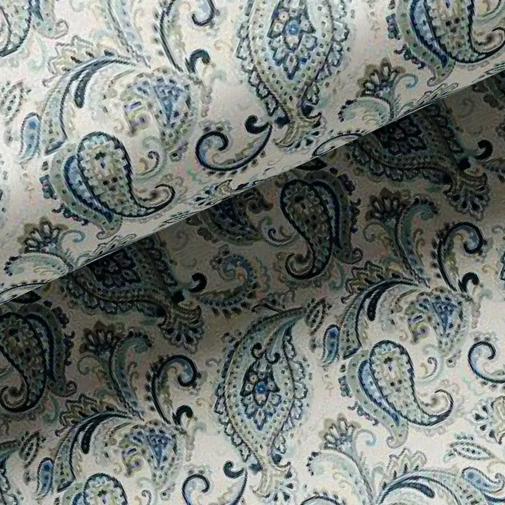 Paisley Seamless Design Digital Printed Fabric - Image 3