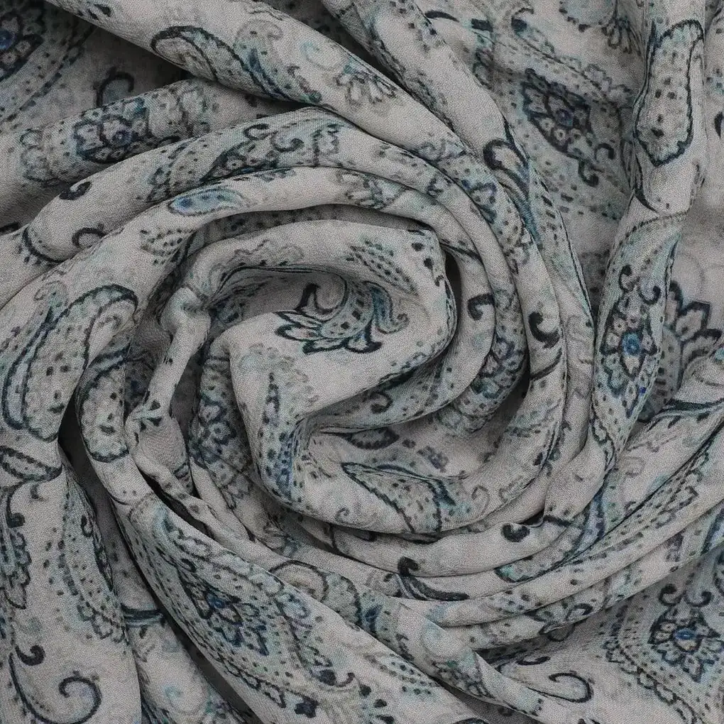 Paisley Seamless Design Digital Printed Fabric - Image 2