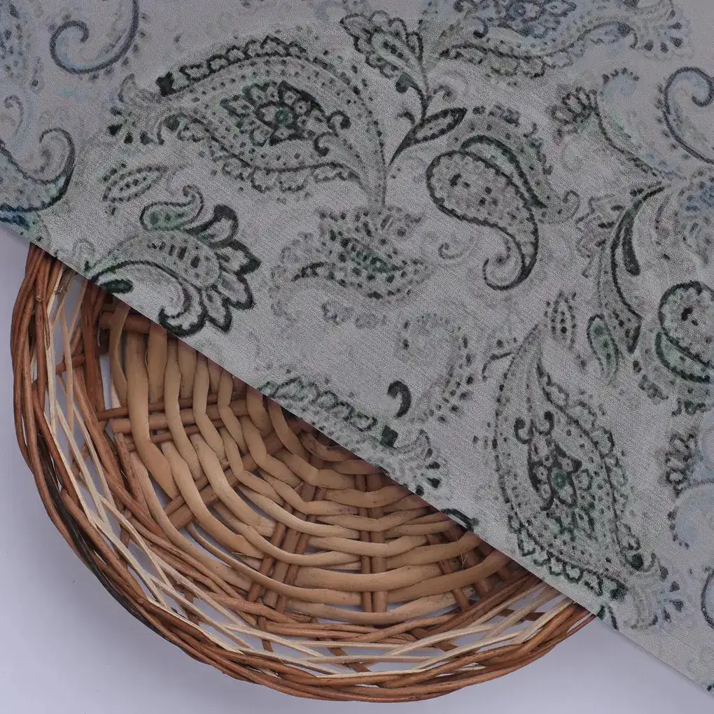 Paisley Seamless Design Digital Printed Fabric - Image 3