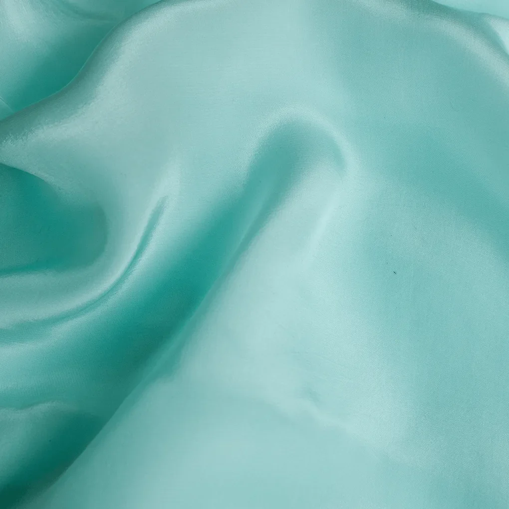 Pastel Blue Colour Natural Crepe Plain Dyed Fabric - Image 2