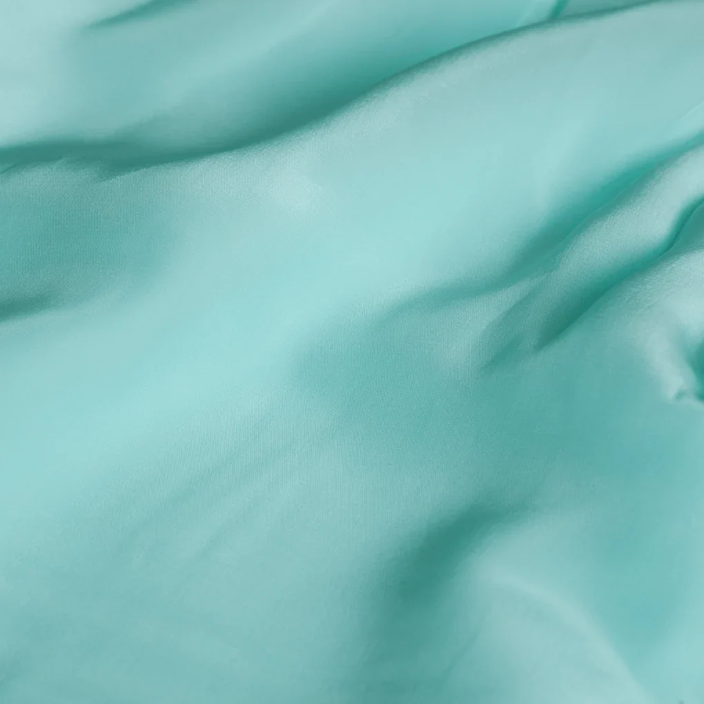 Pastel Blue Colour Natural Crepe Plain Dyed Fabric - Image 3