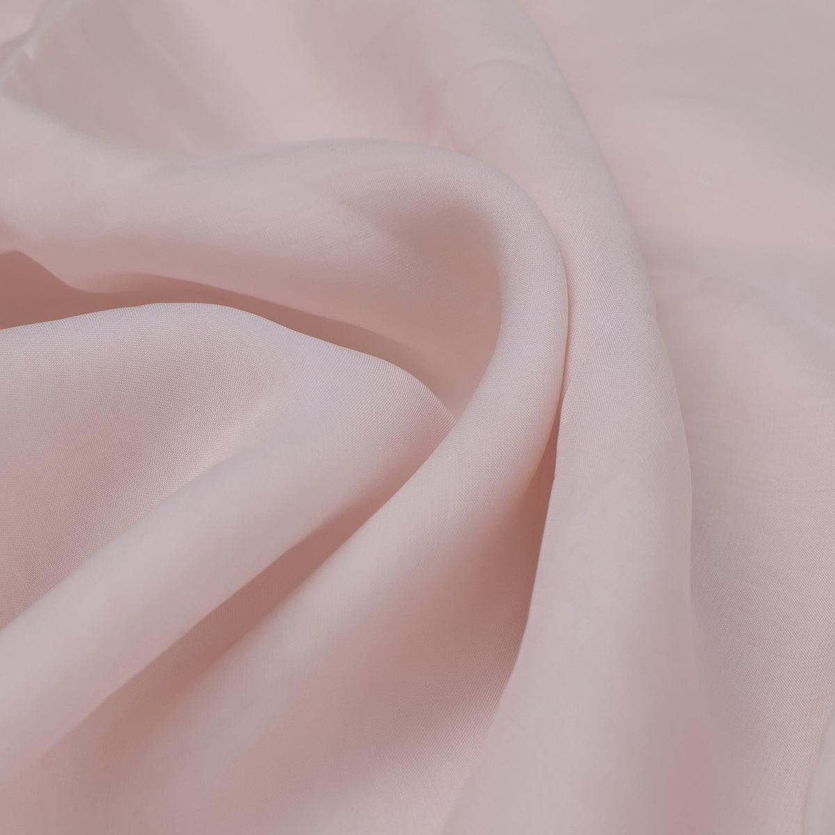 Peach Colour Pure Organza Plain Dyed Fabric - Image 3