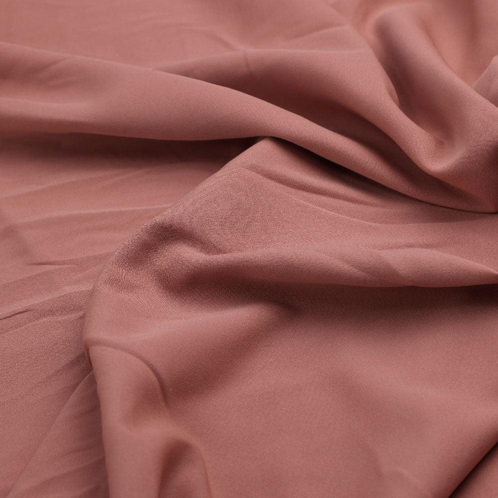 Peach Plain American Crepe Solid Fabric - Image 3