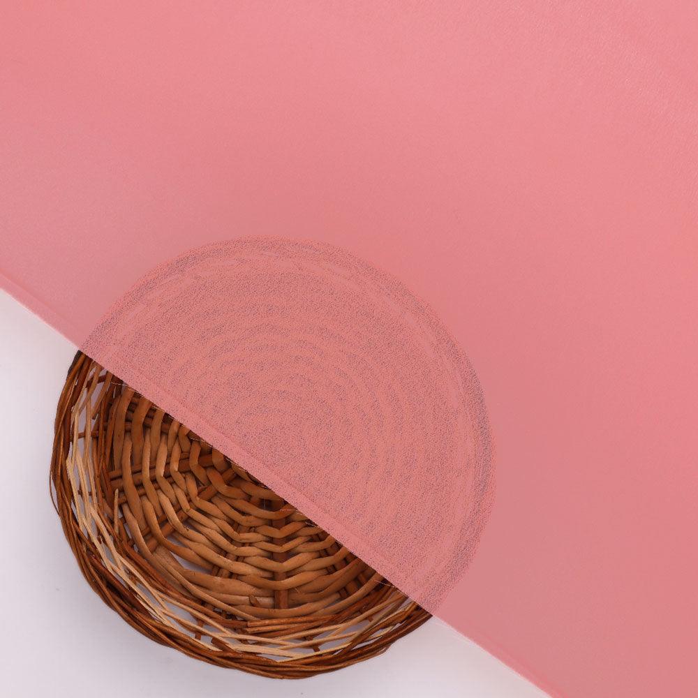 Peach Plain Georgette Solid Fabric - Image 2