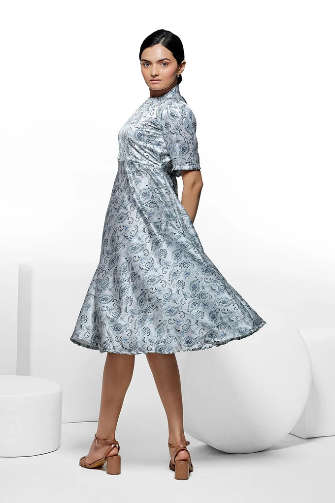 Pearl White Motif Dress - Image 2