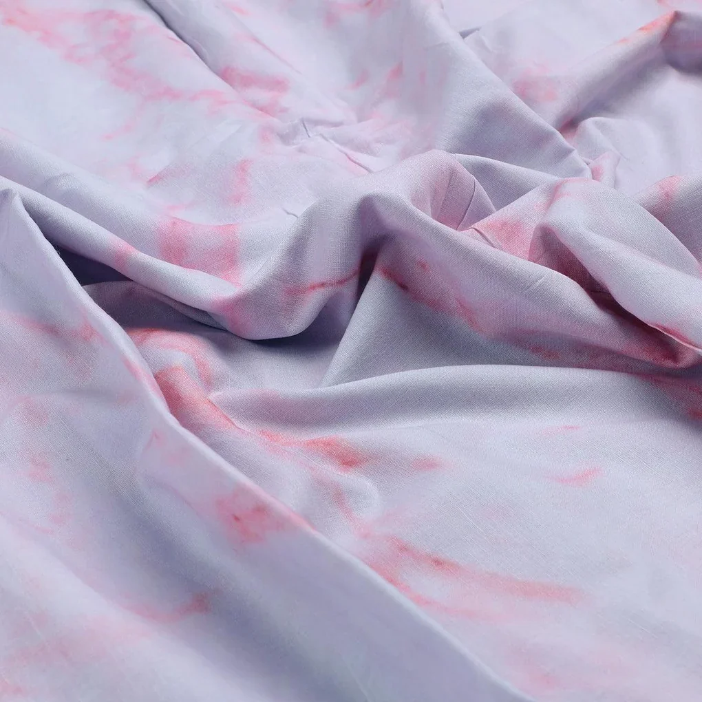 Pink Abstract Pure Cotton Printed Fabric - Image 3
