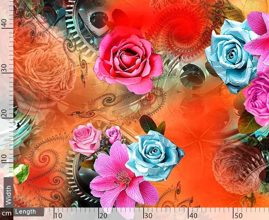 Pink And Orange Flowers Bunch - Image 3