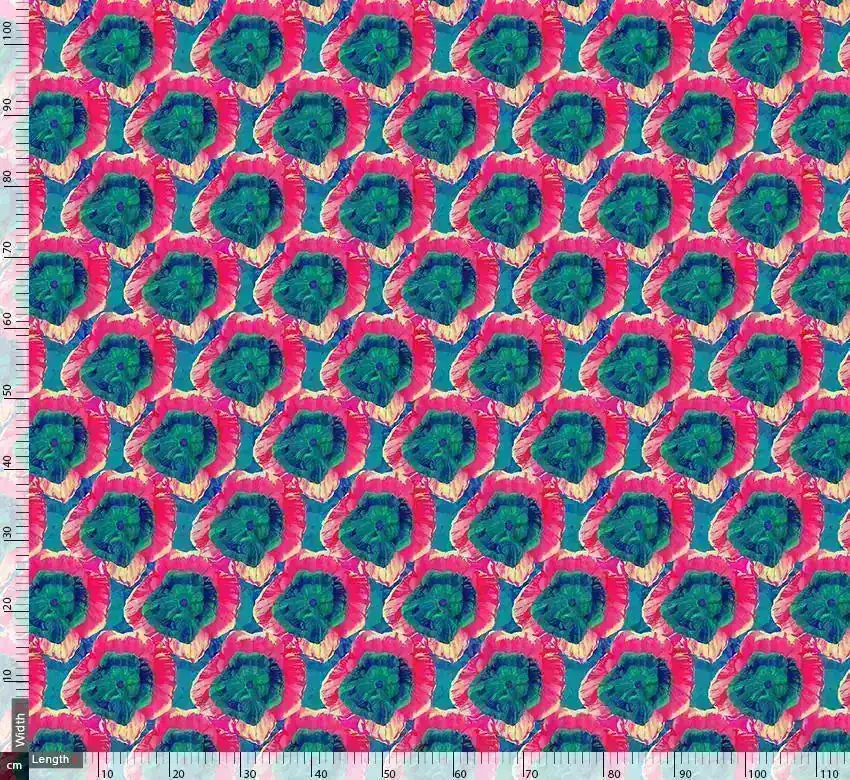 Pink And Rama Green Flower Patch - Image 3