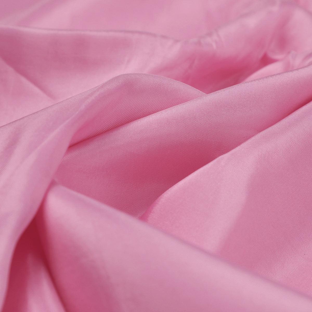 Pink Colour Pure Upada Plain Dyed Fabric - Image 3