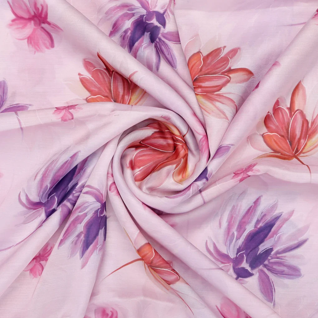Pink Floral Fabric - Image 2