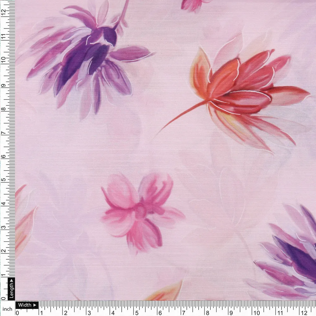 Pink Floral Fabric - Image 4