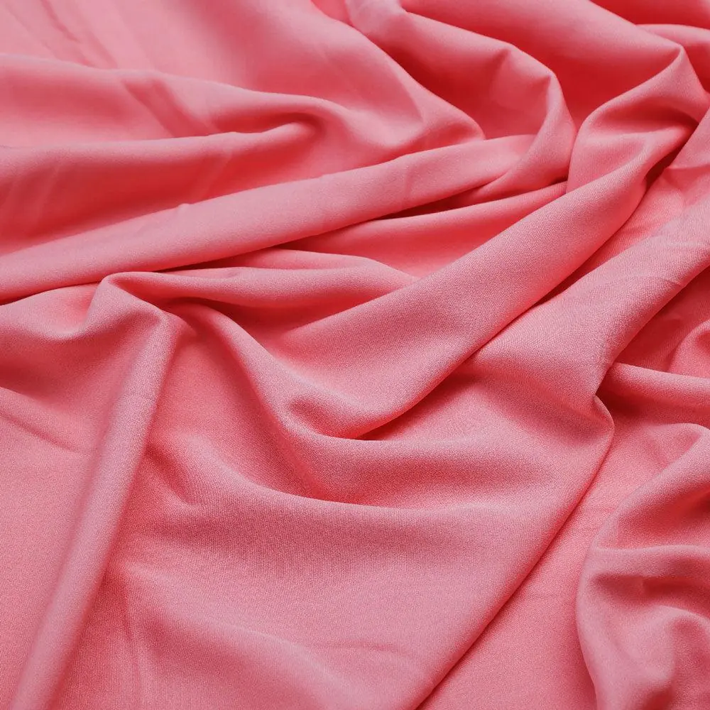 Pink Plain American Crepe Solid Fabric - Image 3