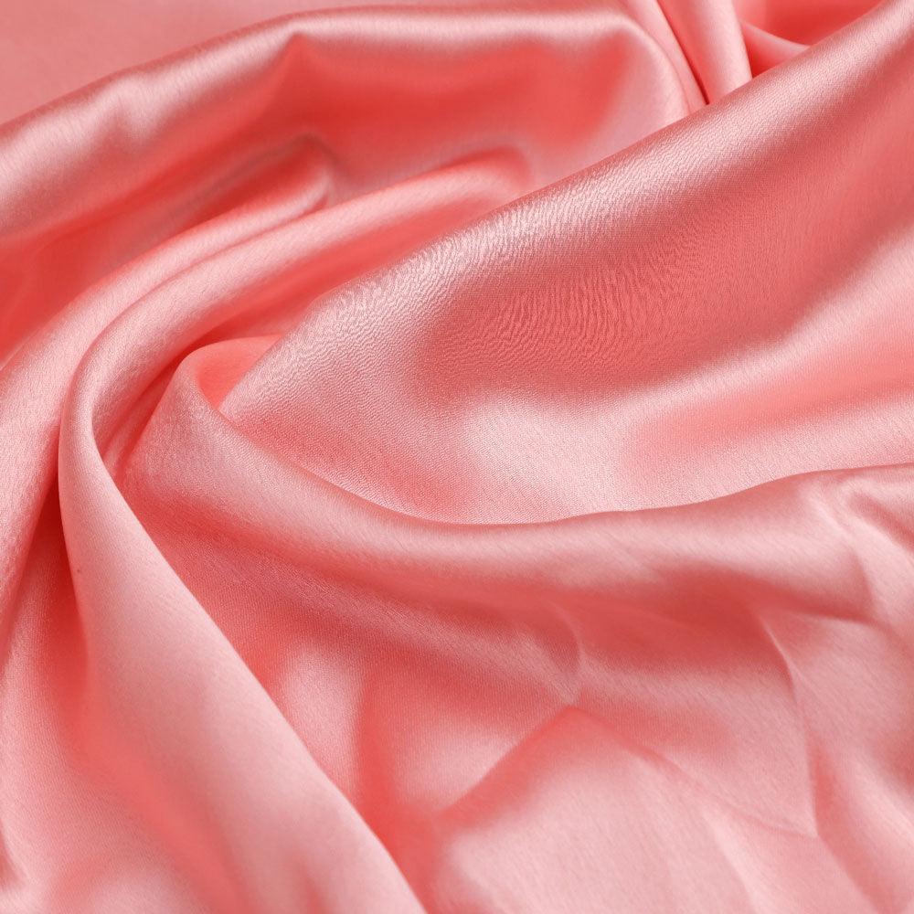 Pink Plain Japan Satin Solid Fabric - Image 3