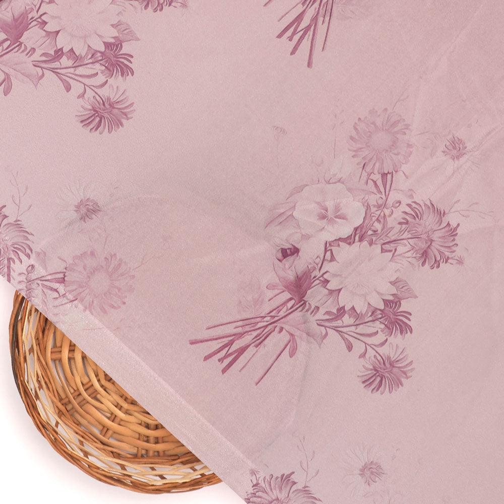 Pinkish Sunflower And Citntz Digital Printed Fabric - Crepe - Image 2