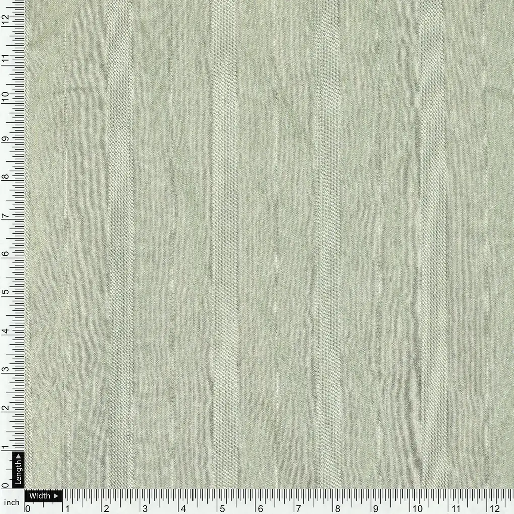 Pista Colour Bengal Stripes Self Patterned Dyed Fabric - Image 4