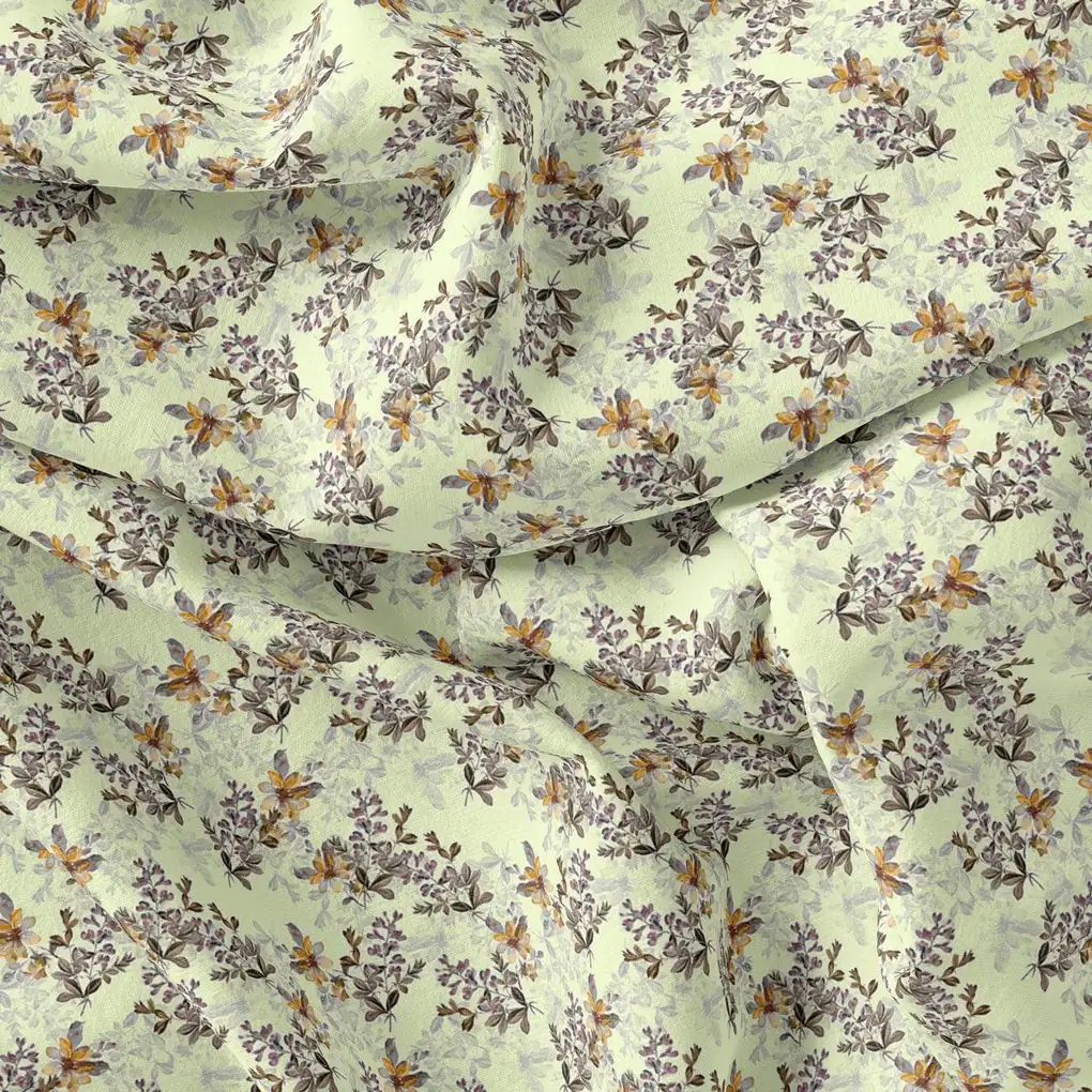 Pista Flower Weightless Printed Fabric - Image 4