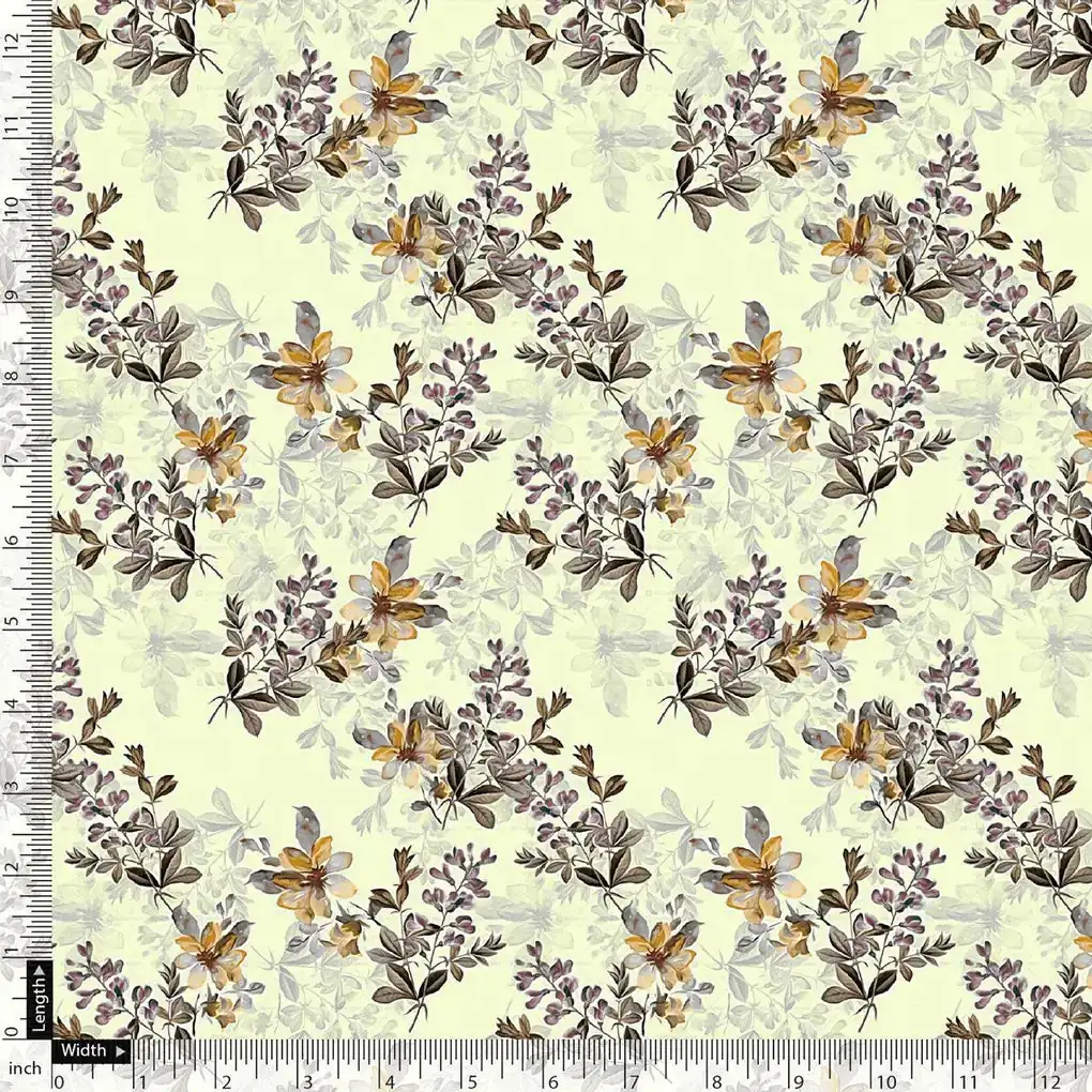 Pista Flower Weightless Printed Fabric - Image 5