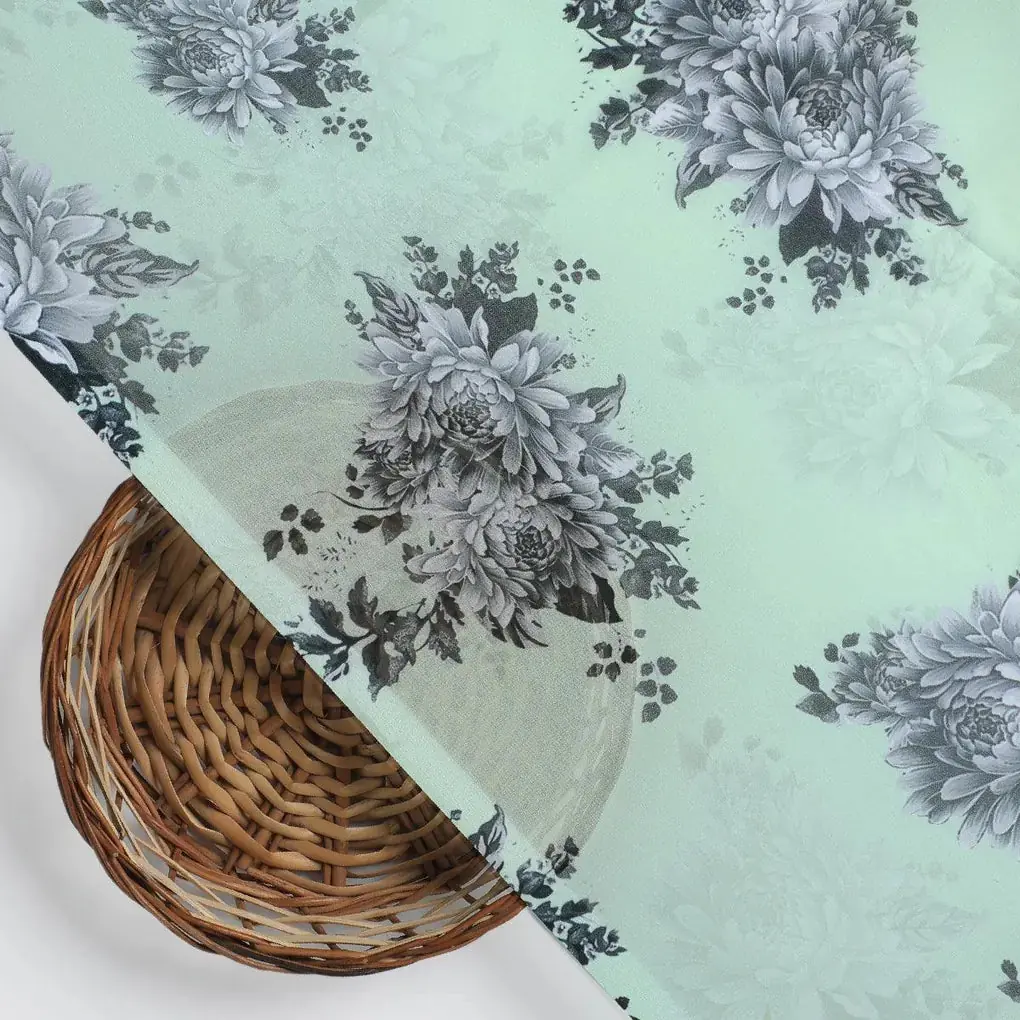 Pista Flower Weightless Printed Fabric - Image 2