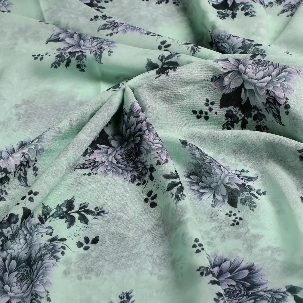 Pista Flower Weightless Printed Fabric - Image 3