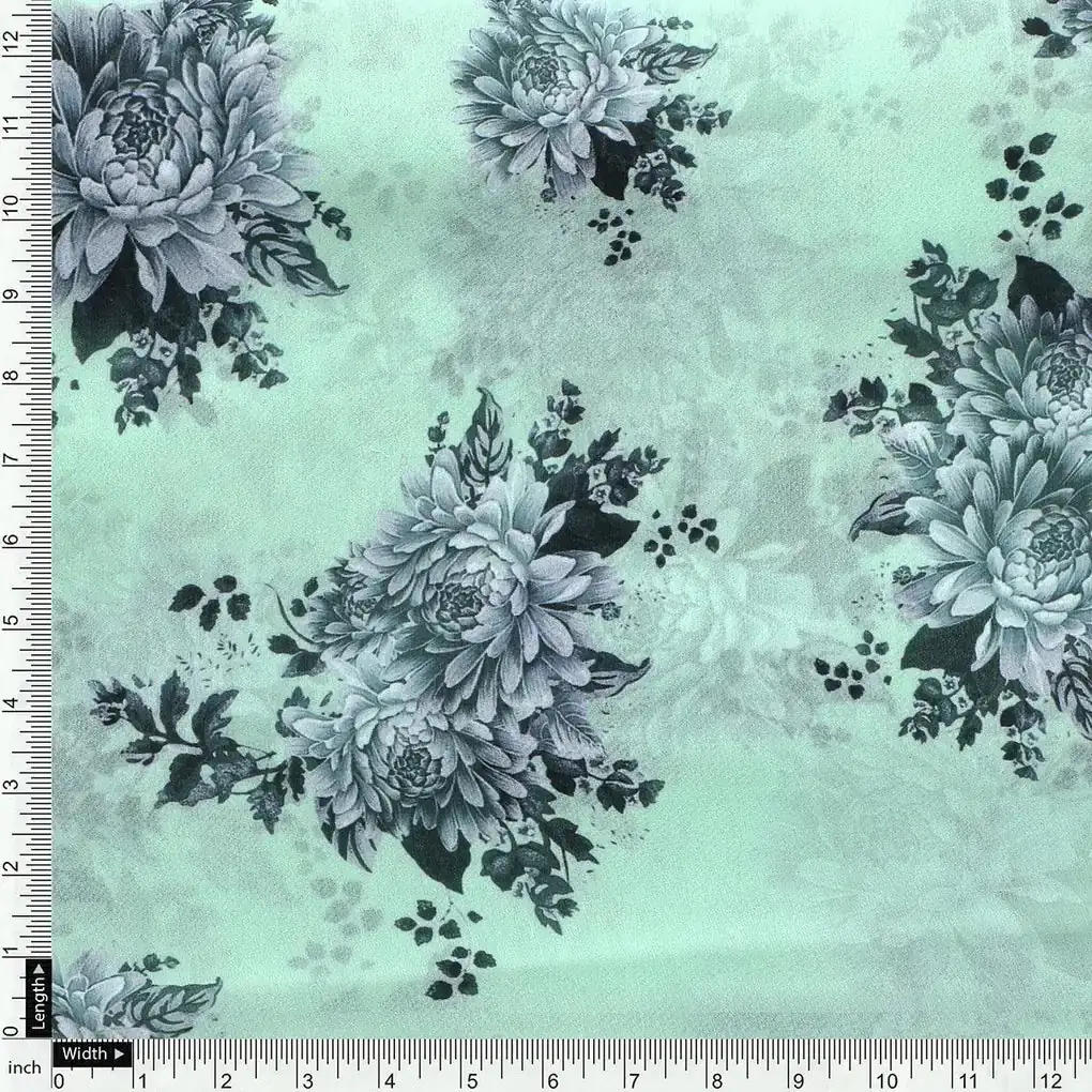 Pista Flower Weightless Printed Fabric - Image 4