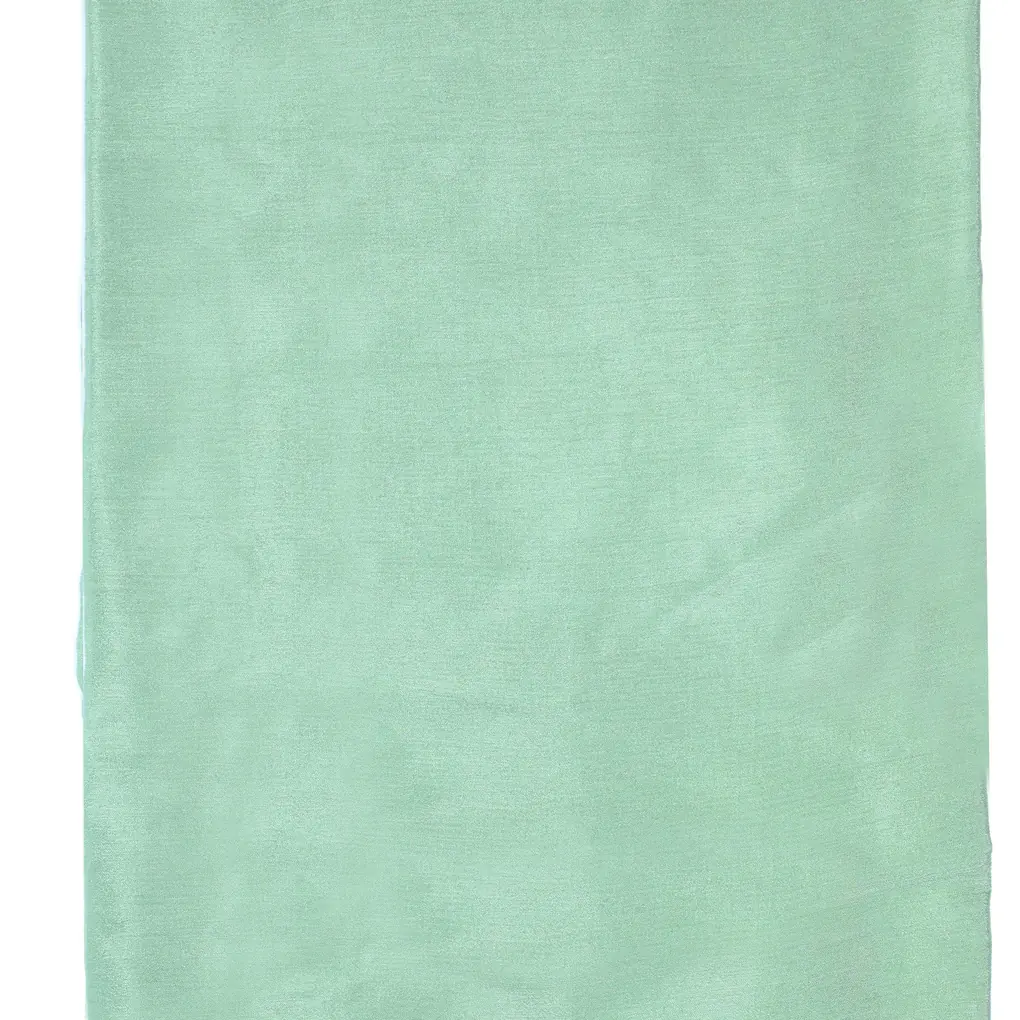 Pista Green Colour Pure Chinon Plain Dyed Fabric - Image 4