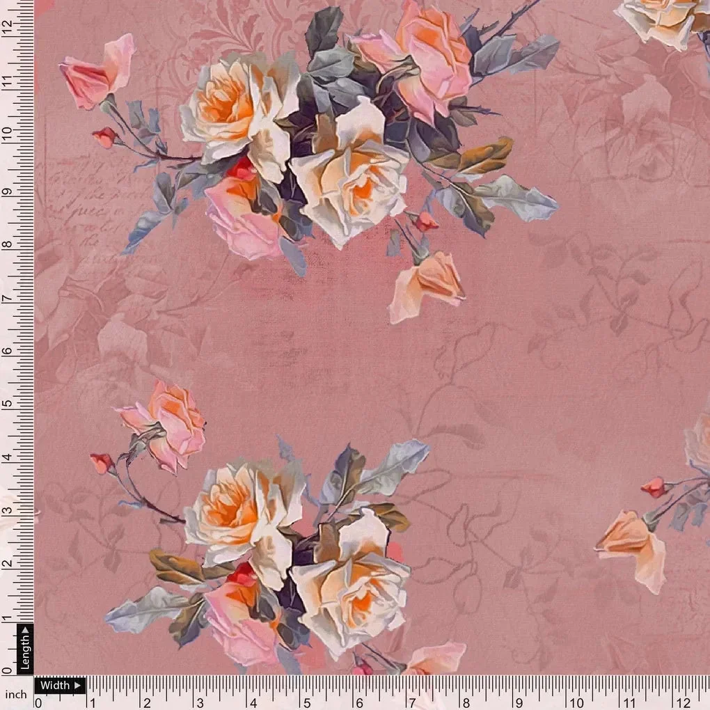 Pixel Floral HD Digital Printed Fabric - Image 4
