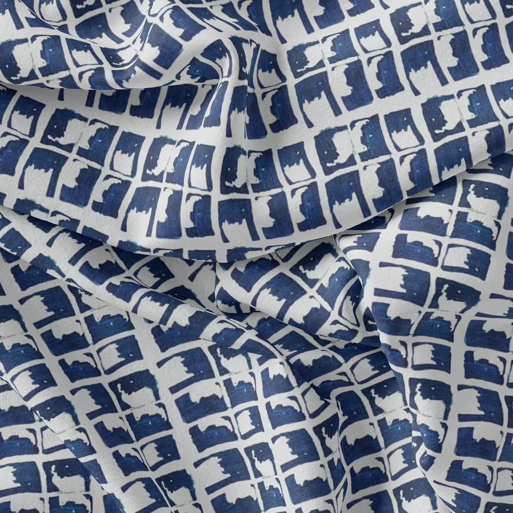 Preppy Paper Art Seamless Pattern Digital Printed Fabric - Pure Chiffon - Image 3