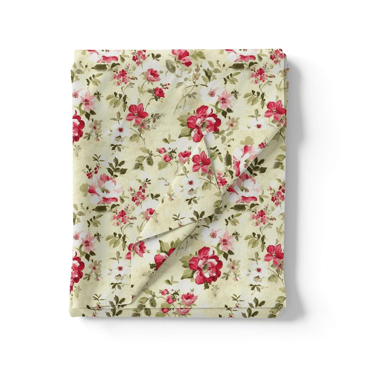 Purple Flower Weightless Printed Fabric - Image 3