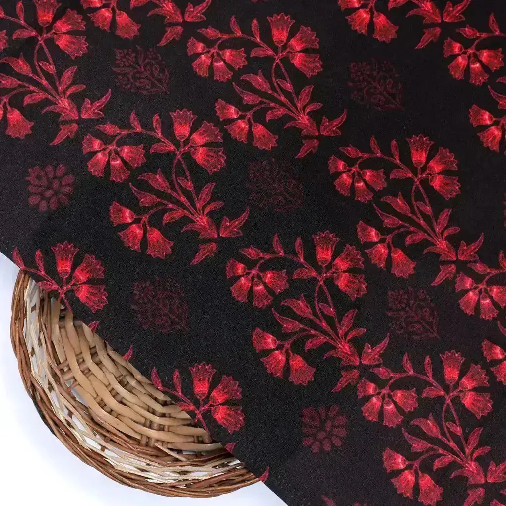 Radish Flower Series Digital Printed Fabric - Image 2