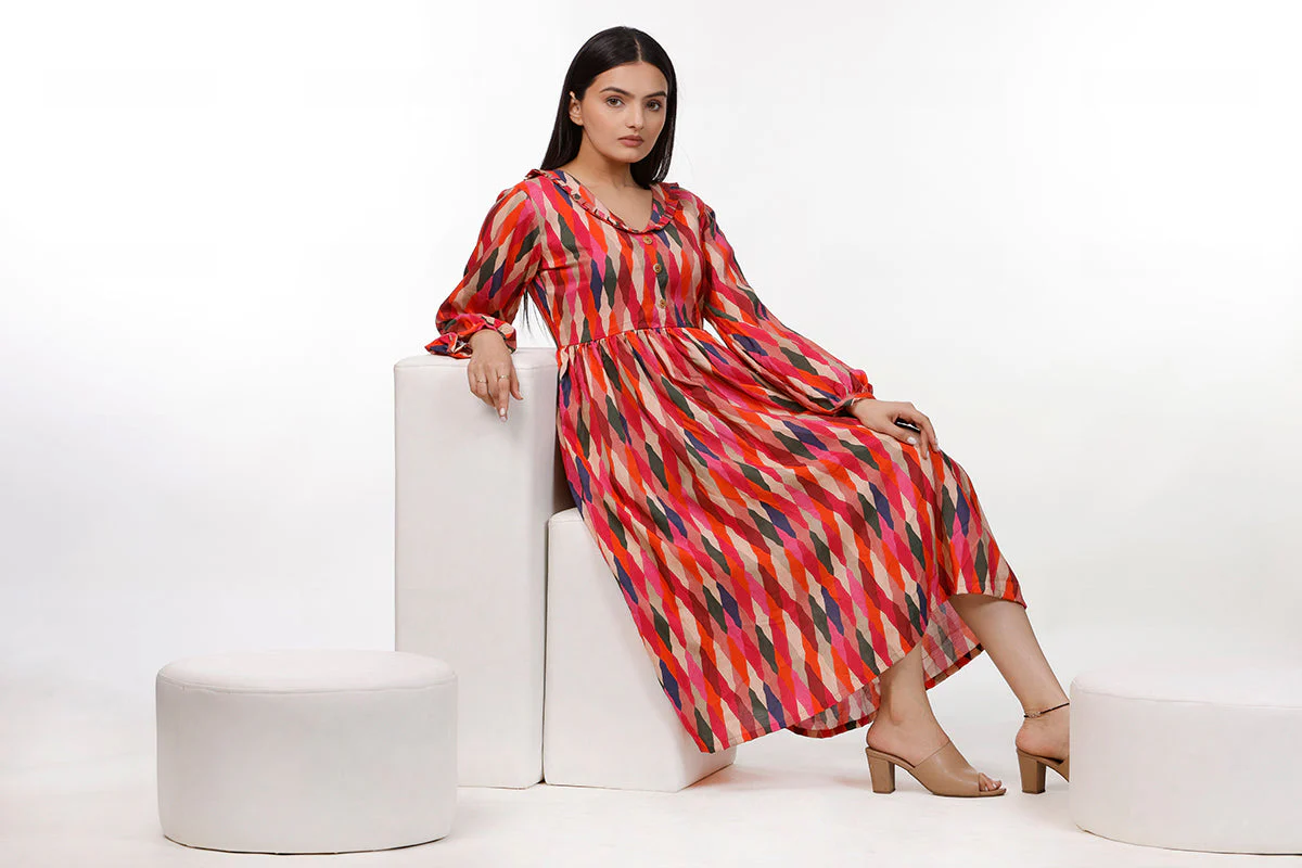 Rainbow Colorful Dress - Image 3