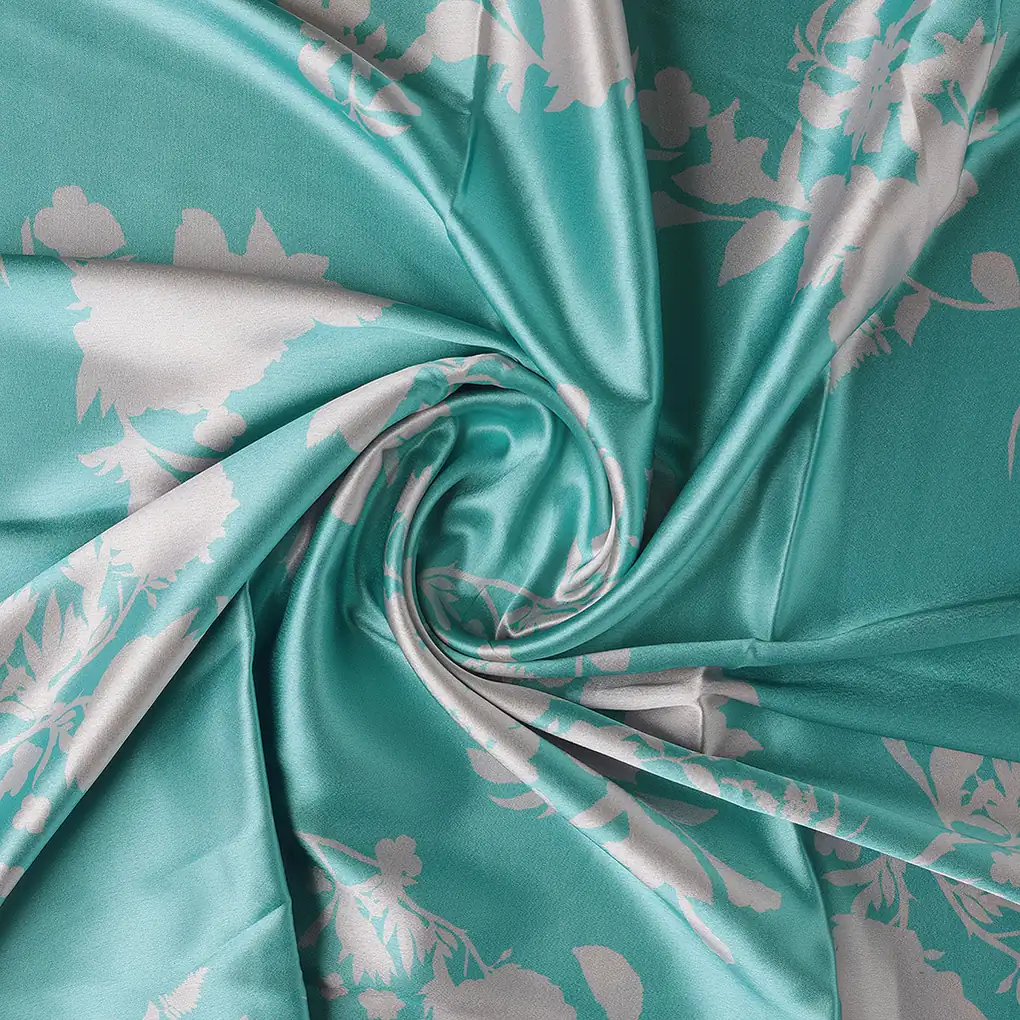 Rama Base Floral Flower Digital Printed Fabric - Japan Satin - Image 2
