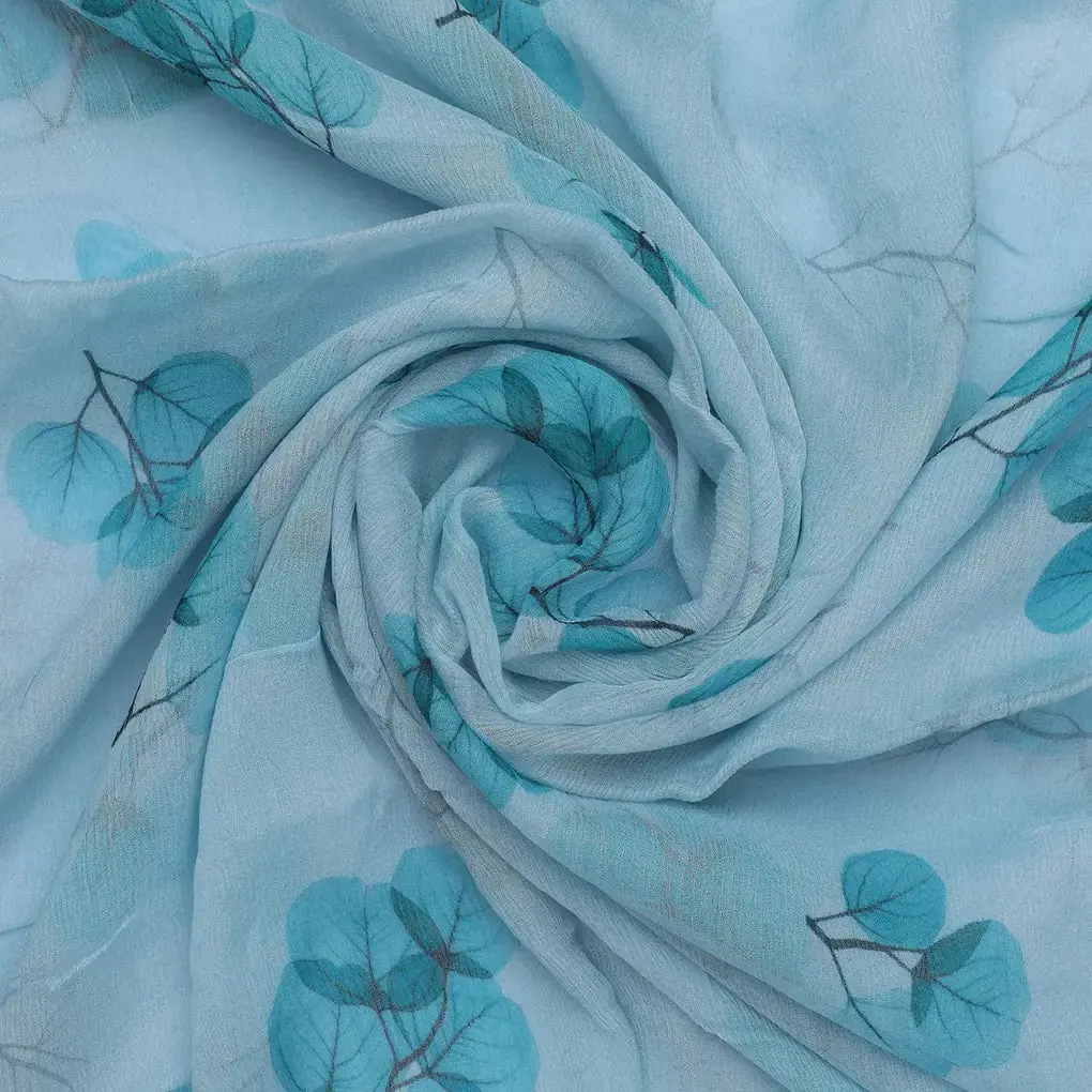 Rama Color Leaves Digital Printed Fabric - Image 3