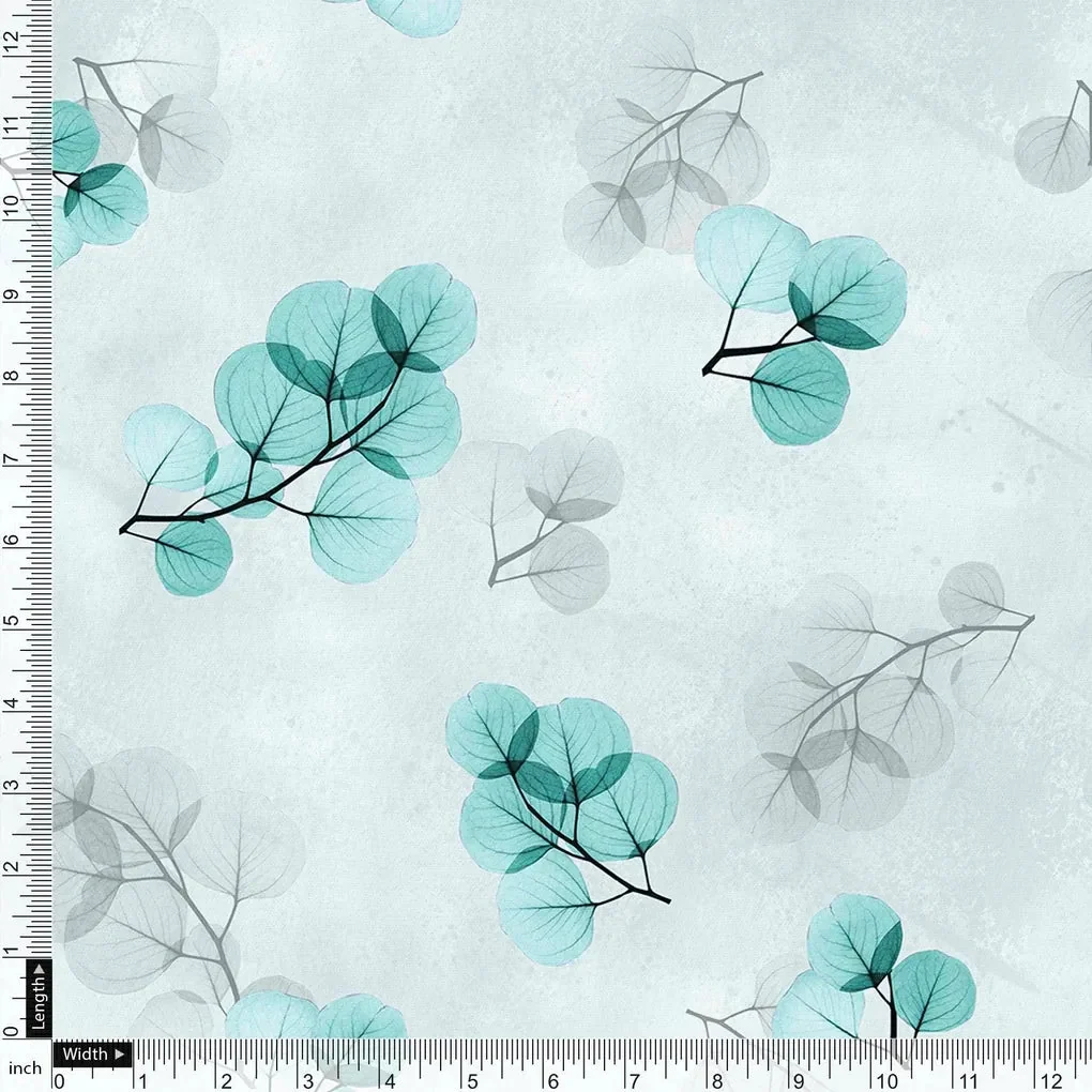 Rama Color Leaves Digital Printed Fabric - Image 4