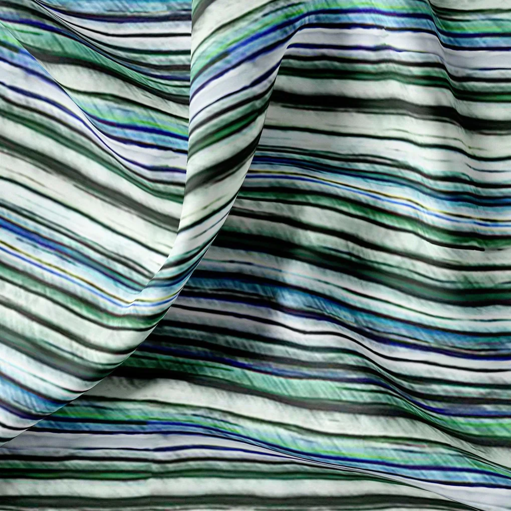 Random Stripes Pattern Digital Printed Fabric - Image 3