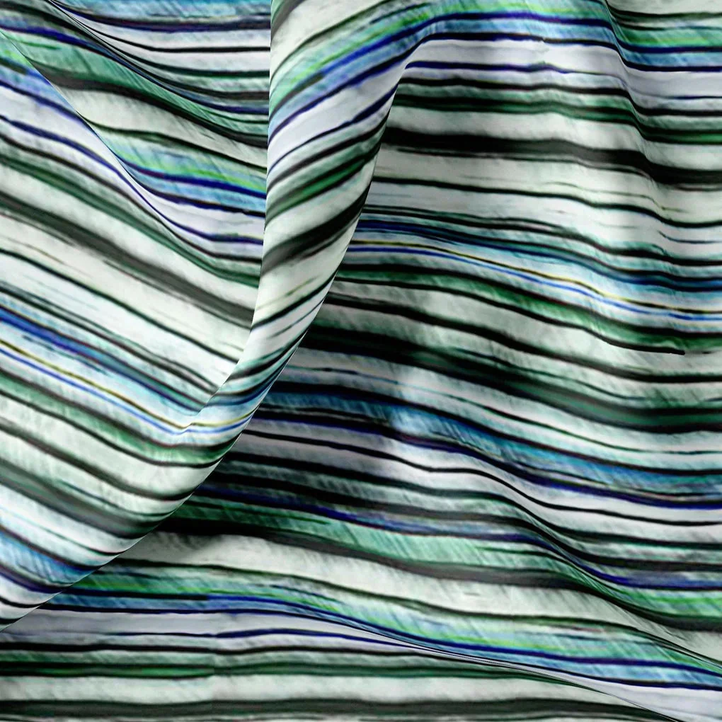 Random Stripes Pattern Digital Printed Fabric - Image 3