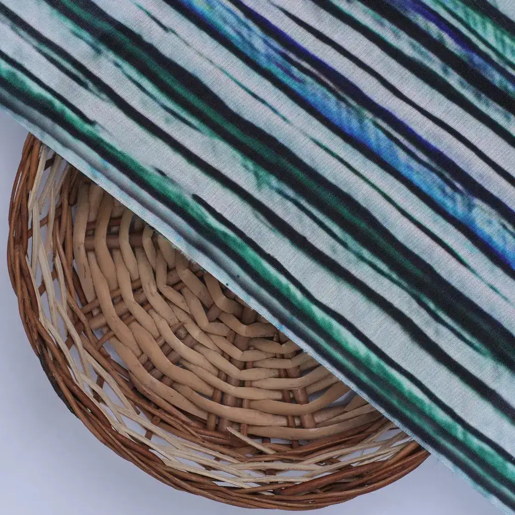 Random Stripes Pattern Digital Printed Fabric - Image 2