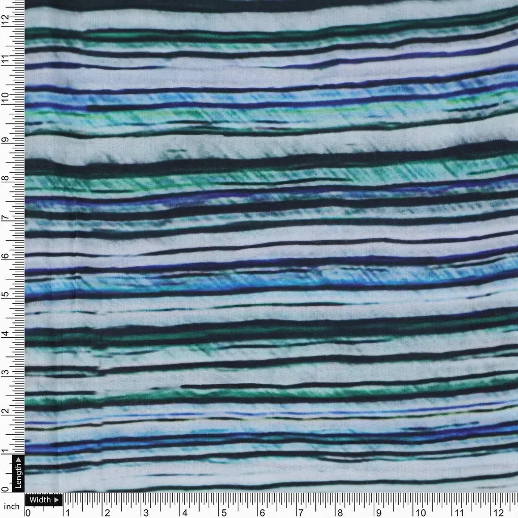 Random Stripes Pattern Digital Printed Fabric - Image 4