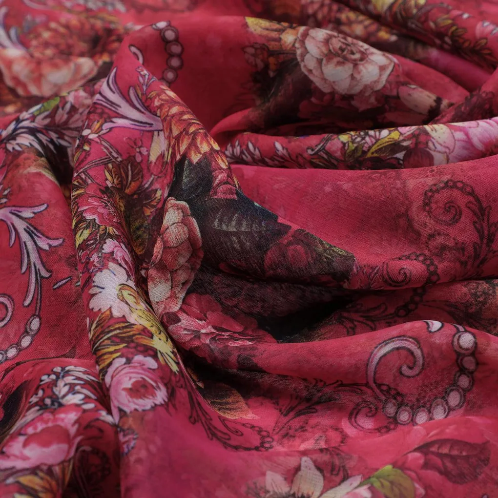 Red And Pink Decorative Flower Bunch - Image 3