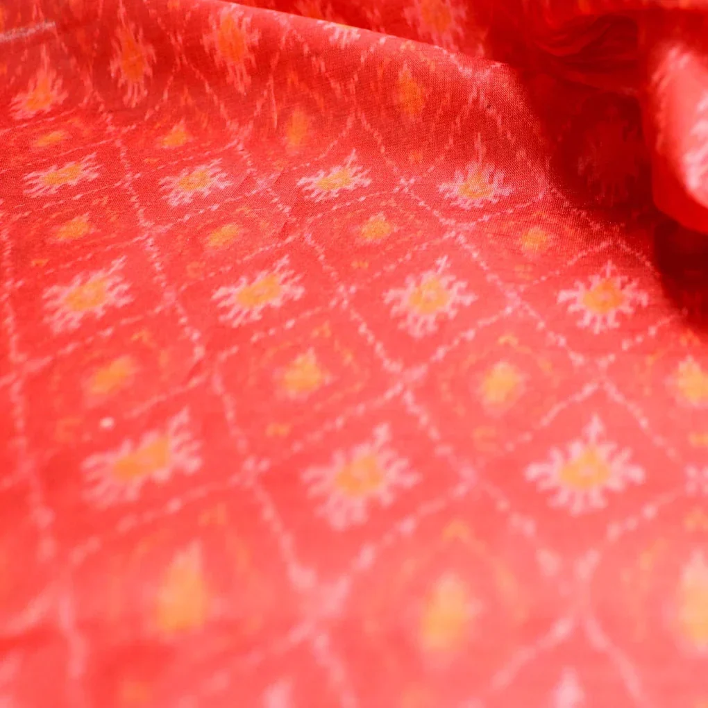 Red Check Digital Printed Fabrics - Image 4