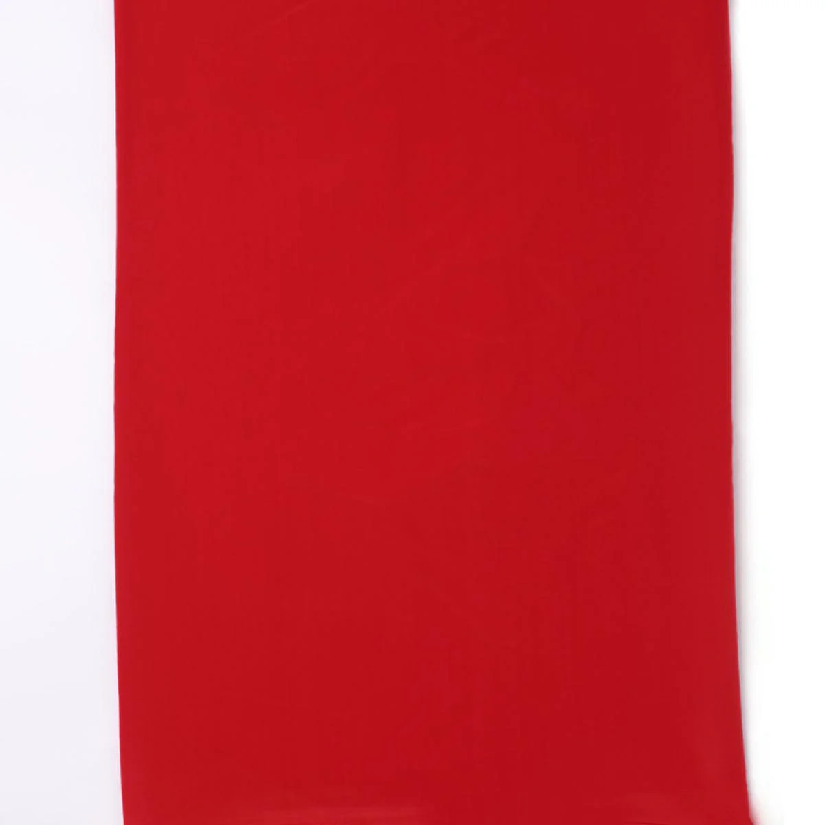 Red Colour Natural Crepe Plain Dyed Fabric - Image 4