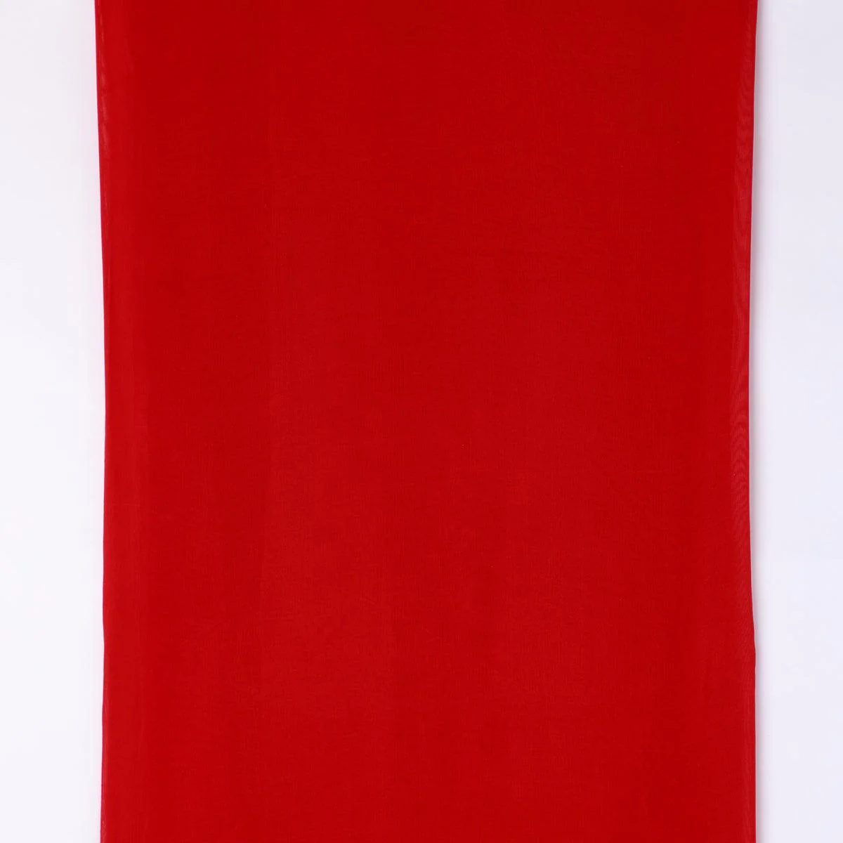 Red Colour Pure Organza Plain Dyed Fabric - Image 4
