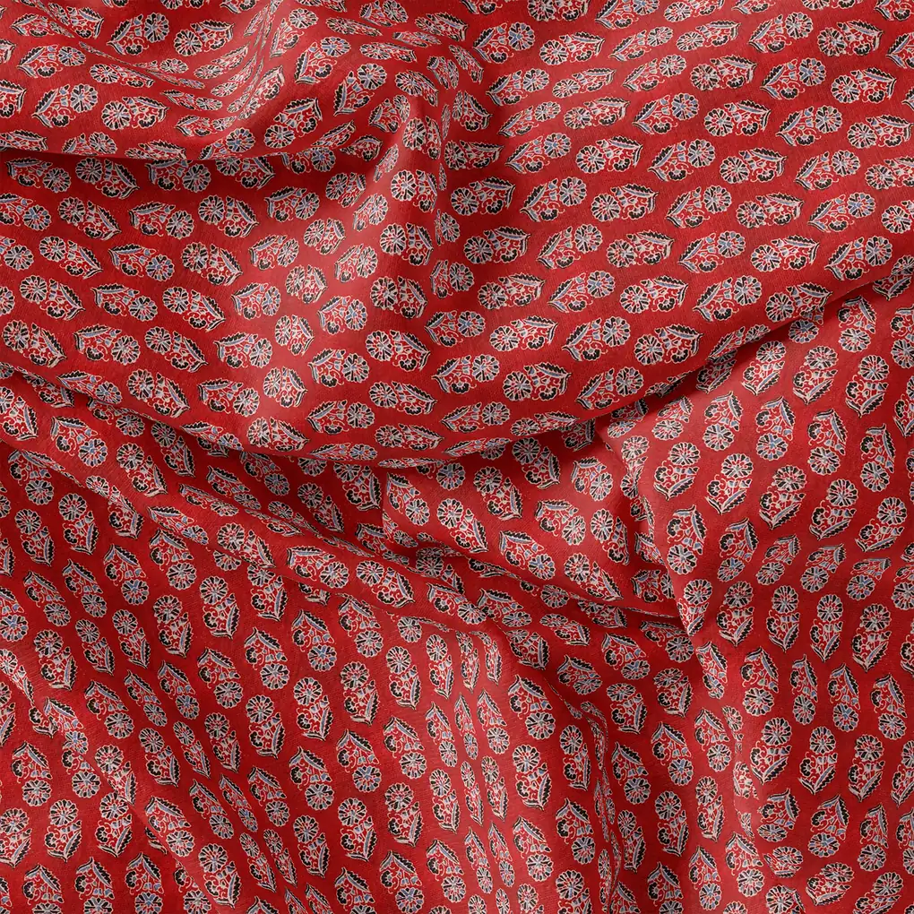 Black Decorative Pure Georgette Printed Fabric Material - Image 4