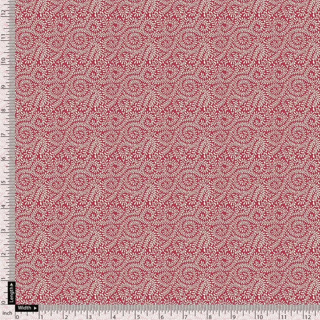 Red Oriental Organza Printed Fabric - Image 5