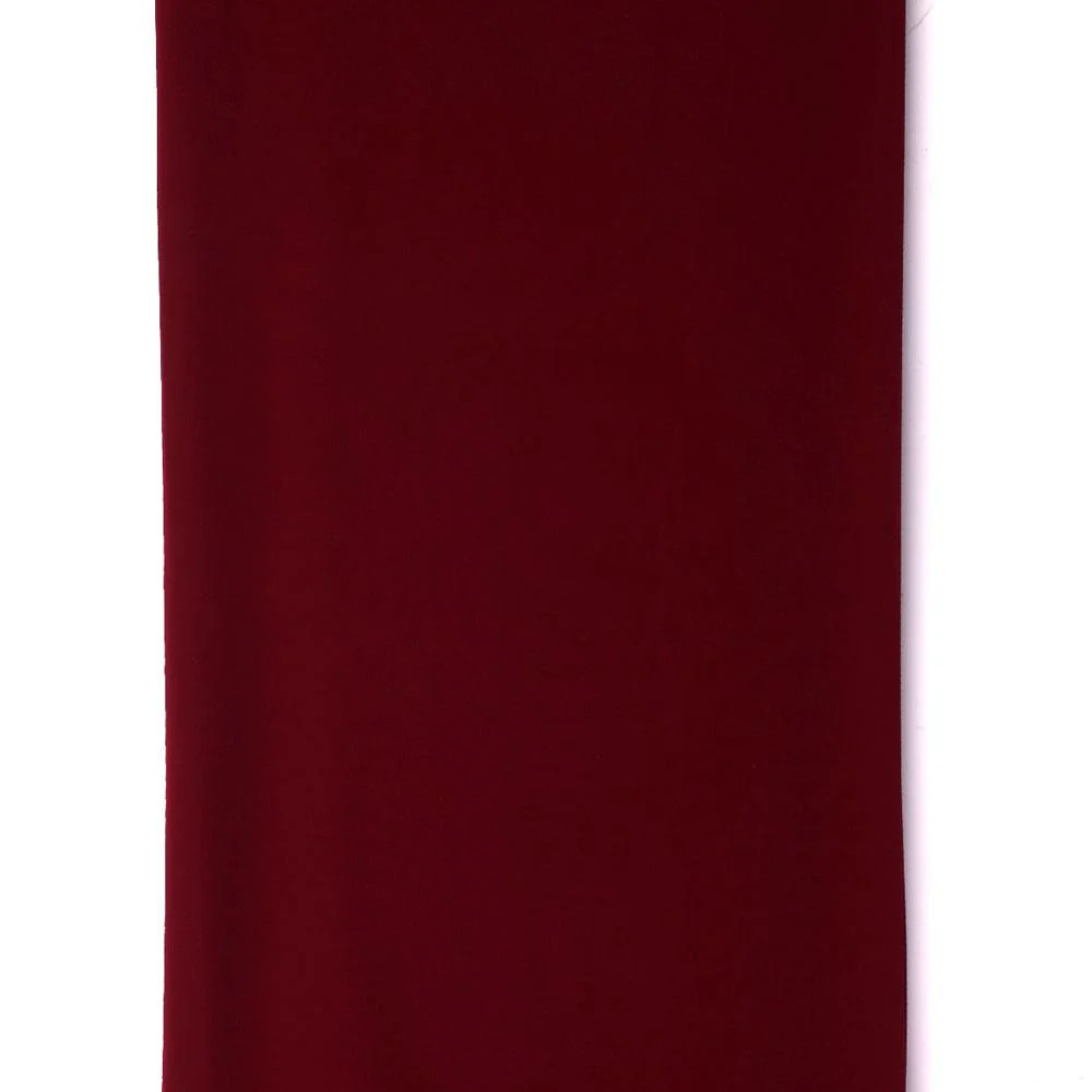 Maroon Red Plain Georgette Solid Fabric - Image 4
